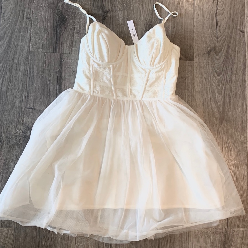 NWT White Dress - Dainty Hooligan Ark & Co. Bridal Shower / Rehearsal Dinner
